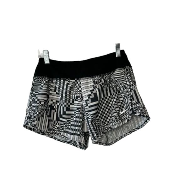 Nike SW Rival Printed Running Shorts Women's XS Black & Gray - Picture 1 of 8